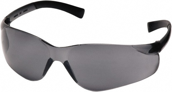 Safety Glass: Scratch-Resistant, Polycarbonate, Silver Lenses, Frameless, UV Protection