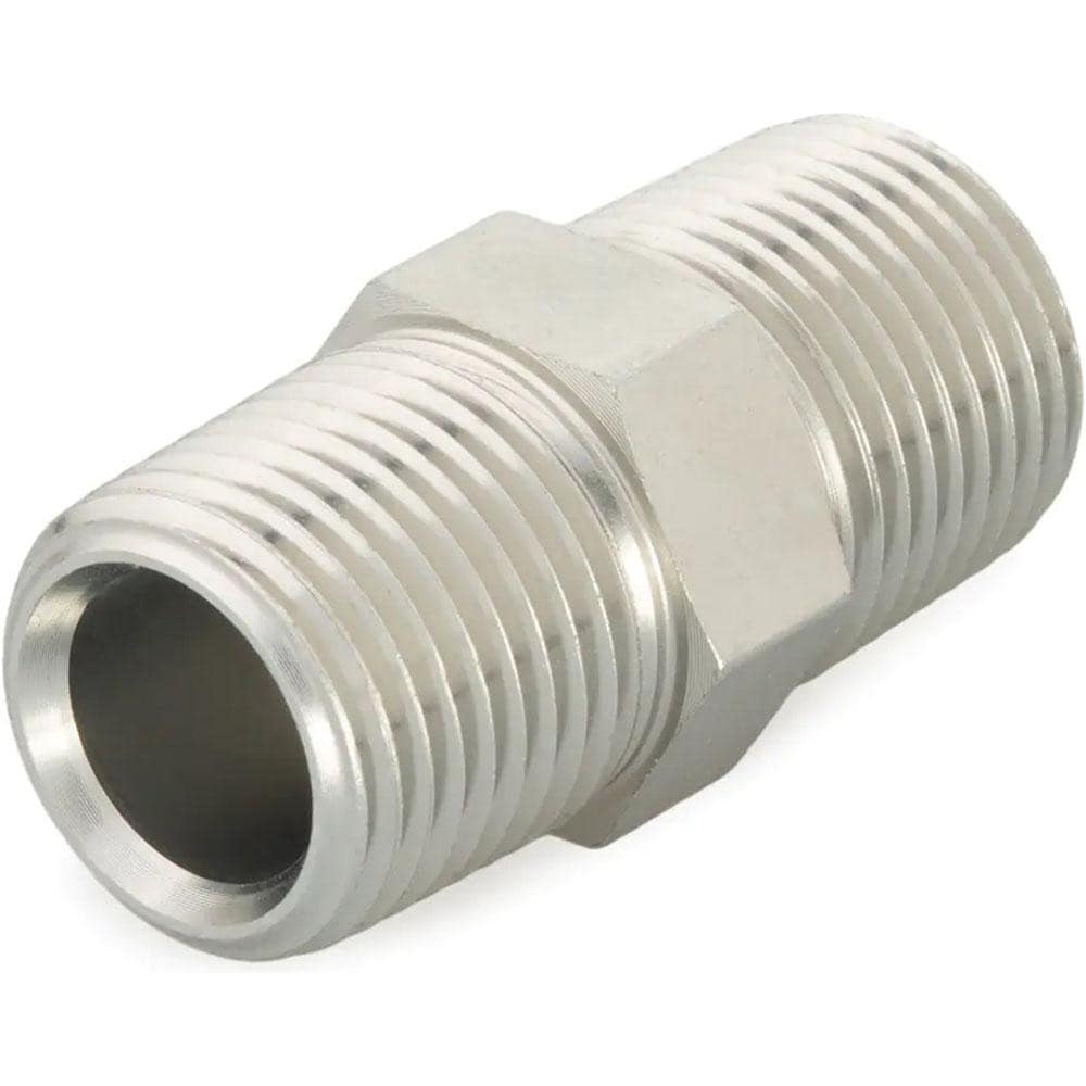 Parker 1/4 FF-SS Industrial Pipe Hex Plug: 1/4" Male Thread, MNPTF Image