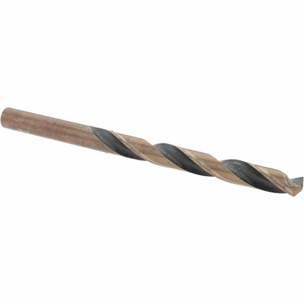 Mechanics Drill Bit: 7/32" Dia, 135 ° Point, High Speed Steel, Straight-Cylindrical Shank, Split Point
