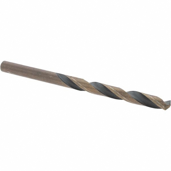 Mechanics Drill Bit: 3/16" Dia, 135 ° Point, High Speed Steel, Straight-Cylindrical Shank, Split Point