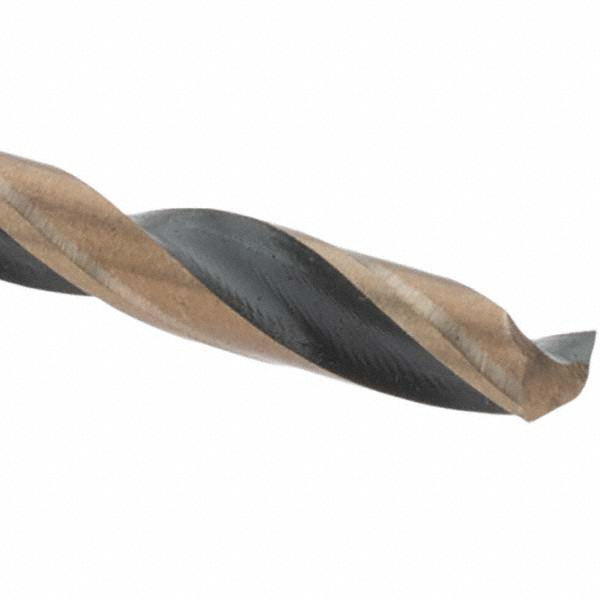 Mechanics Drill Bit: 9/64" Dia, 135 ° Point, High Speed Steel, Straight-Cylindrical Shank, Split Point
