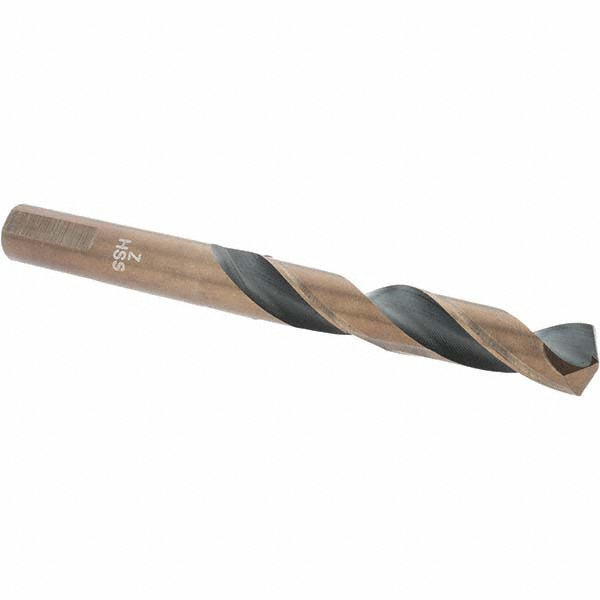 Mechanics Drill Bit: Letter Z, 135 ° Point, High Speed Steel, Weldon Shank, Split Point