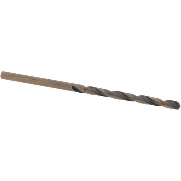 Mechanics Drill Bit: 0.113" Dia, 135 ° Point, High Speed Steel, Straight-Cylindrical Shank, Split Point