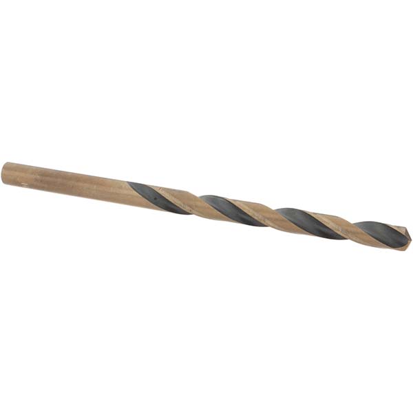 Mechanics Drill Bit: 0.199" Dia, 135 ° Point, High Speed Steel, Straight-Cylindrical Shank, Split Point