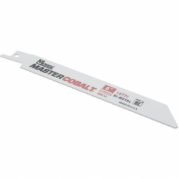 M.K. MORSE 6" Long x 3/4" Thick, BiMetal Reciprocating Saw Blade