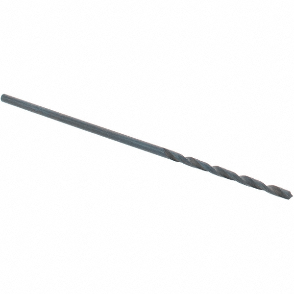 Import Jobber Drill: #57, 118 deg Point, High Speed Steel - Oxide Coated, 1-3/4" OAL, Right Hand, Spiral Flute, Straight-Cylindrical Shank