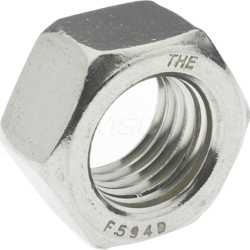 Value Collection - Machine Screw Hex Nut: 7/8-9, Grade 18-8 Stainless ...