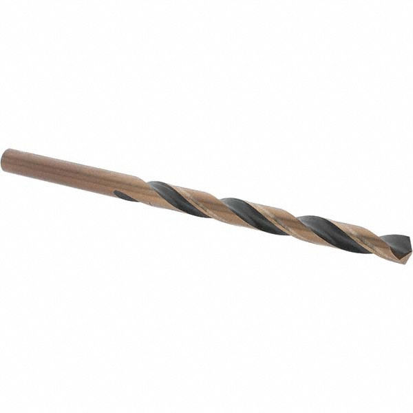 Mechanics Drill Bit: 0.221" Dia, 135 ° Point, High Speed Steel, Straight-Cylindrical Shank, Split Point