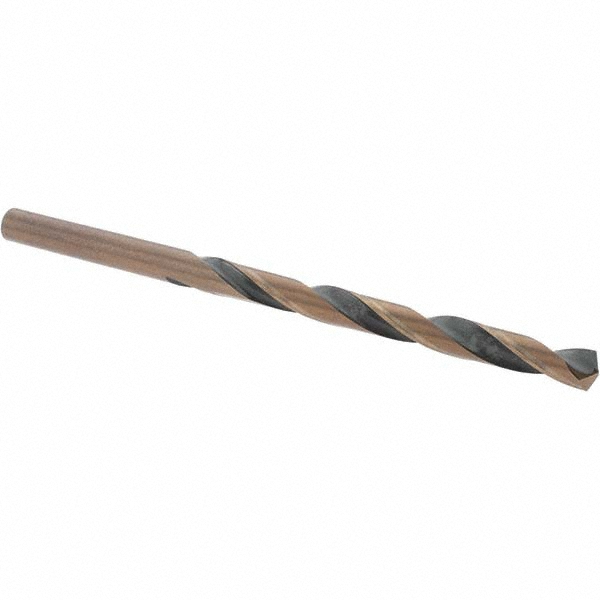 Mechanics Drill Bit: 0.196" Dia, 135 ° Point, High Speed Steel, Straight-Cylindrical Shank, Split Point
