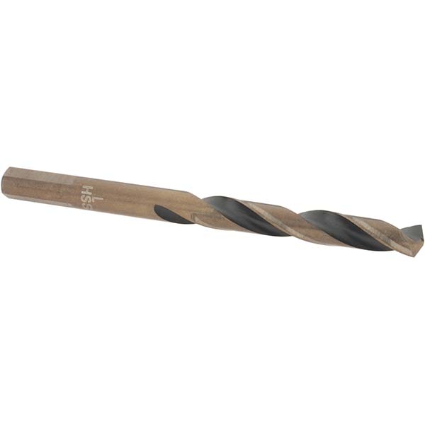 Mechanics Drill Bit: Letter L, 135 ° Point, High Speed Steel, Weldon Shank, Split Point