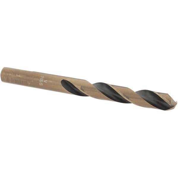 Mechanics Drill Bit: Letter V, 135 ° Point, High Speed Steel, Weldon Shank, Split Point
