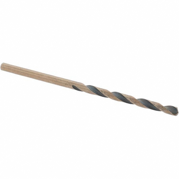 Mechanics Drill Bit: 3/32" Dia, 135 ° Point, High Speed Steel, Straight-Cylindrical Shank, Split Point
