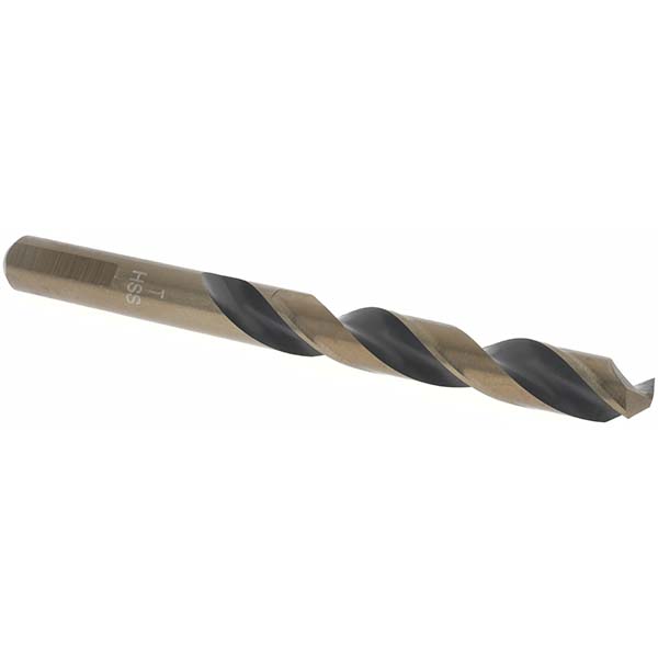 Mechanics Drill Bit: Letter T, 135 ° Point, High Speed Steel, Weldon Shank, Split Point