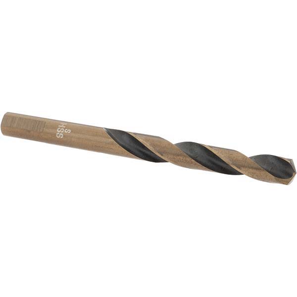 Mechanics Drill Bit: Letter S, 135 ° Point, High Speed Steel, Weldon Shank, Split Point