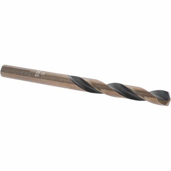 Mechanics Drill Bit: Letter G, 135 ° Point, High Speed Steel, Weldon Shank, Split Point