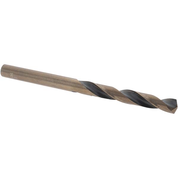 Mechanics Drill Bit: Letter D, 135 ° Point, High Speed Steel, Straight-Cylindrical Shank, Split Point