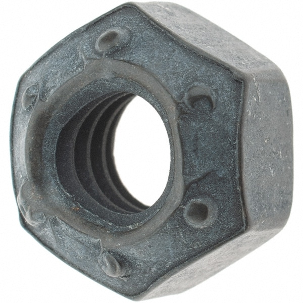 Made in USA - Hex Lock Nut: Distorted Thread, 1/4-20, Grade L9 Steel ...