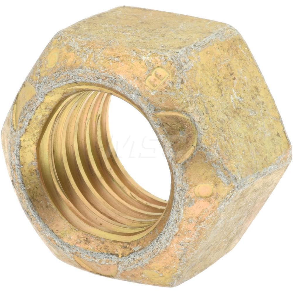 Bowmalloy 36787 Hex Lock Nut: 3/4-10, Grade 9 Steel, Cadmium-Plated with Wax Image