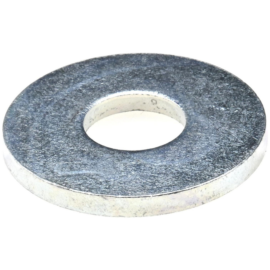 Bowmalloy 1/2" Screw USS Flat Washer: Grade 9 Carbon Steel, Clear Zinc Chromate - 17/32" ID, 1-3/8" OD, 1/8" Thick | 50-Pack | 50-Pack