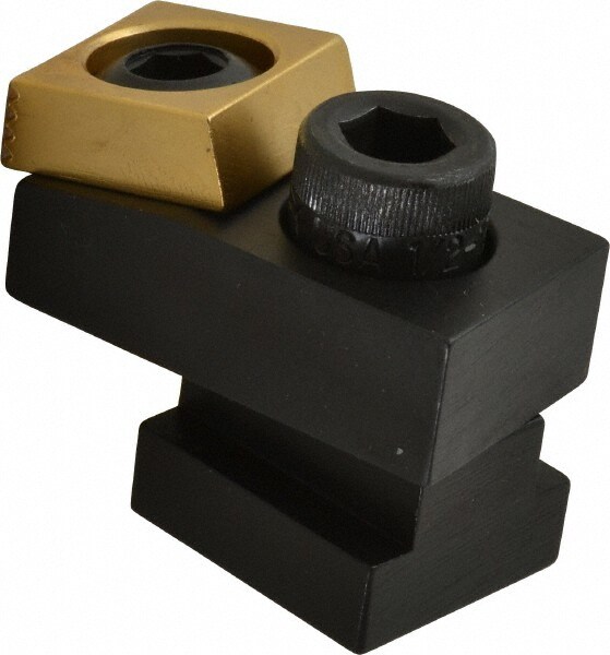 1.94" OAL, 11/16" T slot, 17,792.89 N Holding Force, Steel, T Slot Toe Clamp