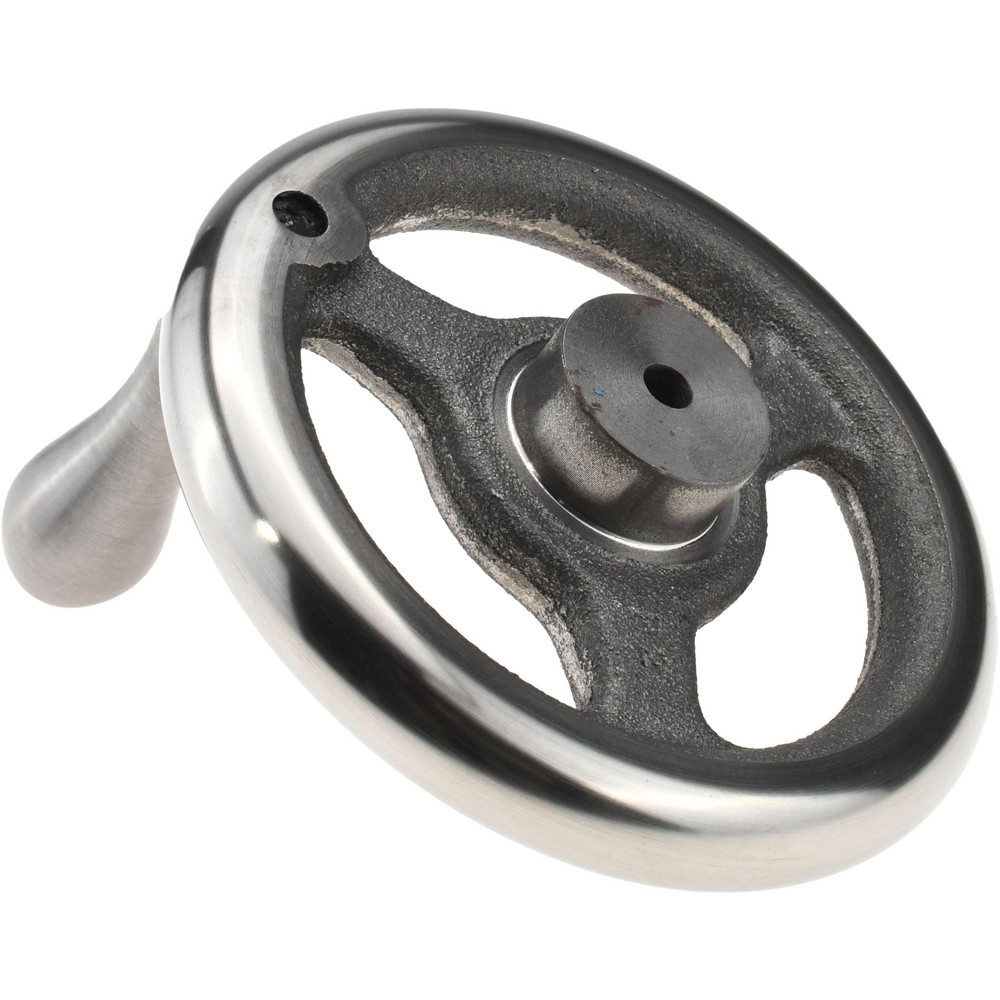 Solid Handwheels Made in USA - Spoked Straight Handwheel: Solid Handle, Plain Finish ...