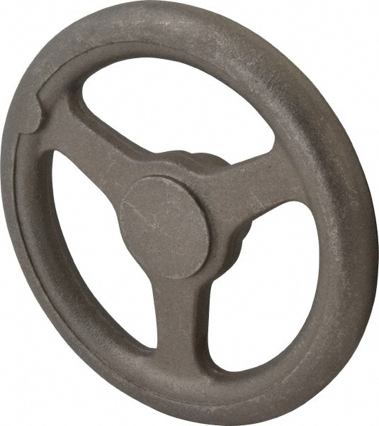 Made in USA W-8 Spoked Straight Handwheel: Plain Finish Image