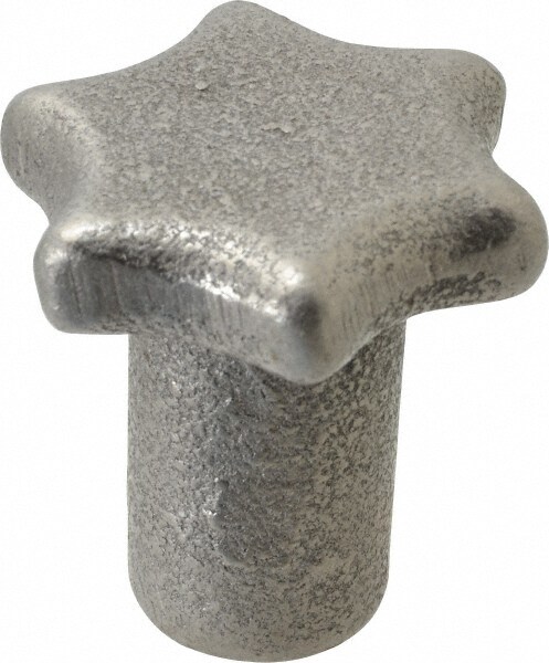 Scalloped Knob: 2" Head Dia, 6 Points, Cast Iron