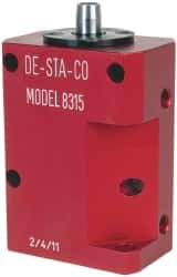 De-Sta-Co 8315-LA Air Swing Clamp: 89.92 lb Clamp Force, Right Hand Swing, 1.25" Stroke, Single Acting 