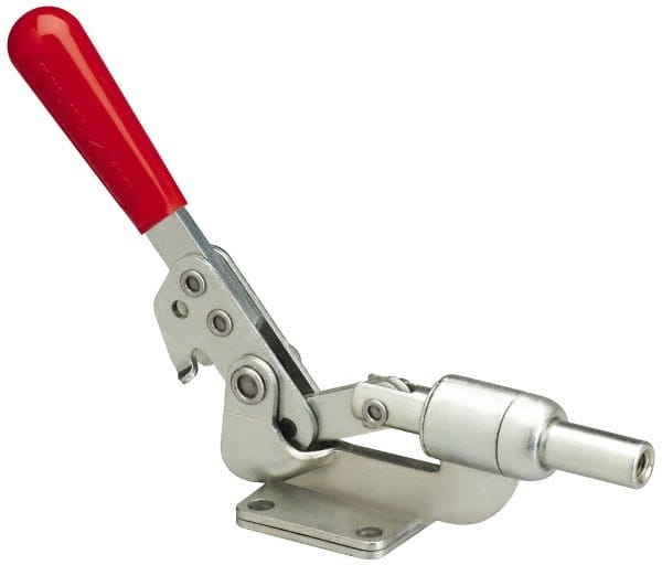 De-Sta-Co 620 Standard Straight Line Action Clamp: 600 lb Load Capacity, 1.11" Plunger Travel, Flanged Base, Carbon Steel 