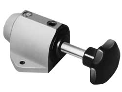 3,000 N Capacity, M6 Plunger, 12mm Plunger Diam, Foot Mt, Two Hand, Hand Lever Actuation, Variable Stroke Straight Line Action Clamp