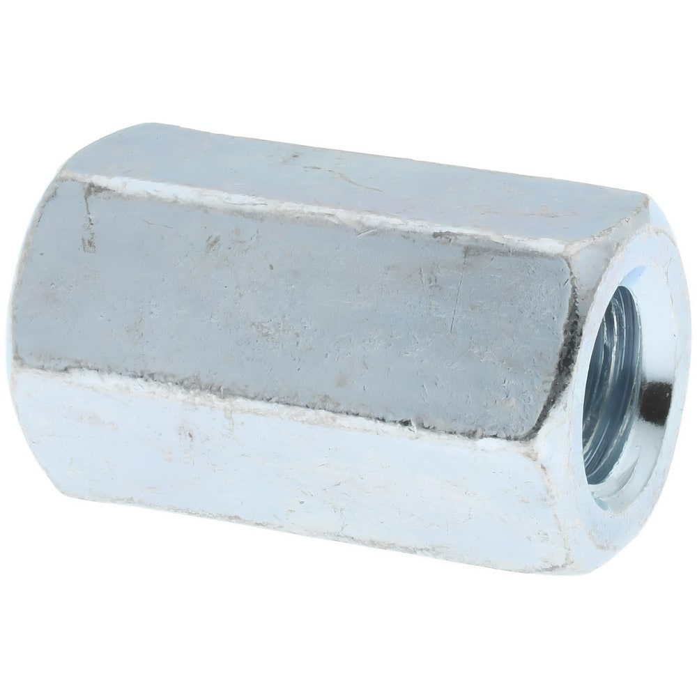 5/16-18 UNC, 7/8" OAL Steel Standard Coupling Nut