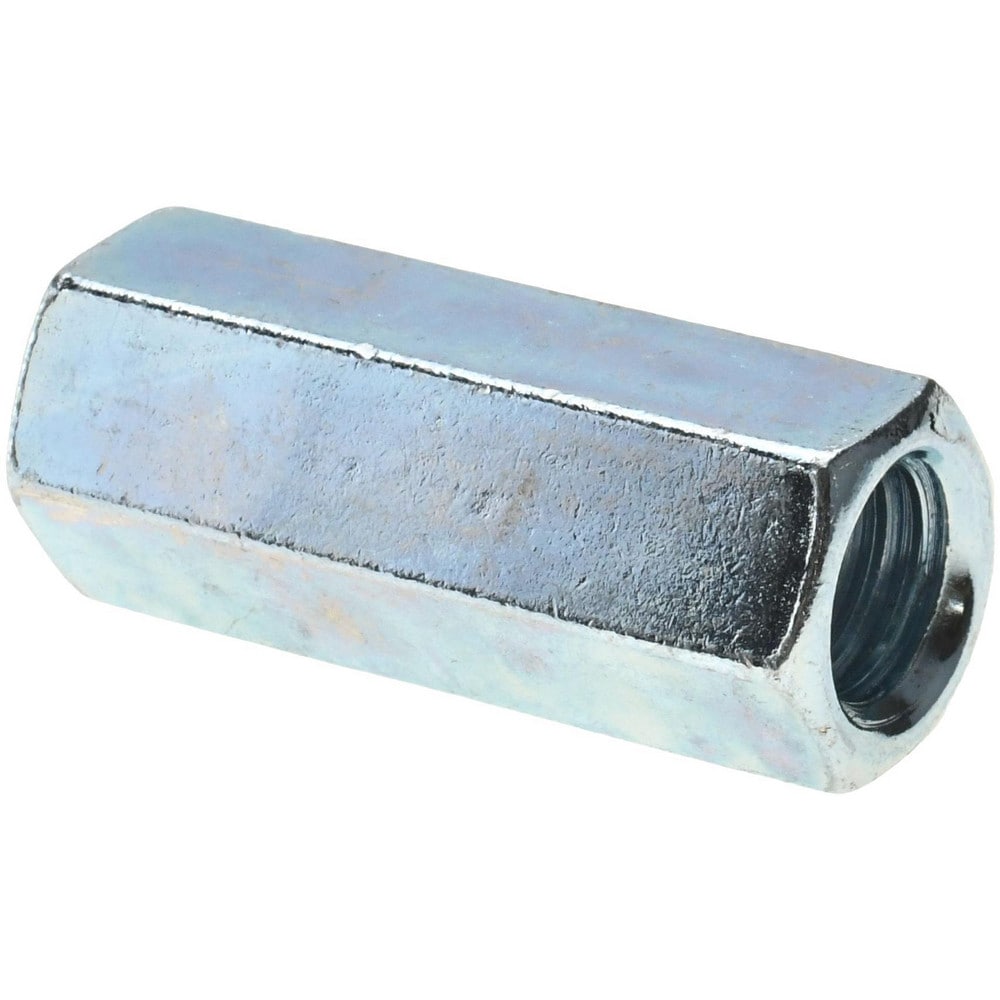 1/2-13 UNC, 1-3/4" OAL Steel Standard Coupling Nut