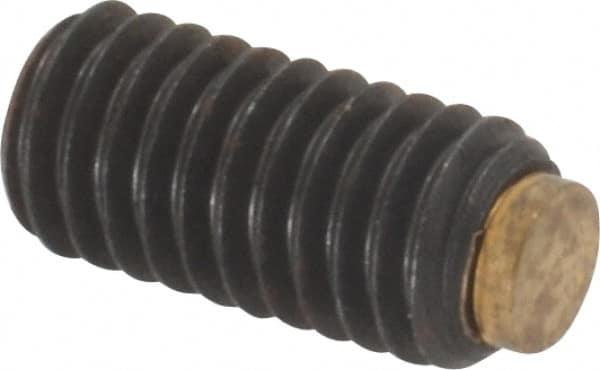 J.W. Winco - Set Screw: M6 x 1.00 x 12 mm, Soft Tip Point, Steel, Grade 5.8  - 64828262 - MSC Industrial Supply
