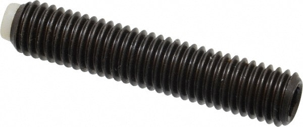 Set Screw: M10 x 1.50 x 50 mm, Soft Tip Point, Steel, Grade 5.8