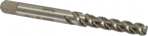 Heli-Coil 5906-2 #8-36 UNF, 3 Flute, Bottoming Chamfer, Bright Finish, High Speed Steel Spiral Flute STI Tap Image