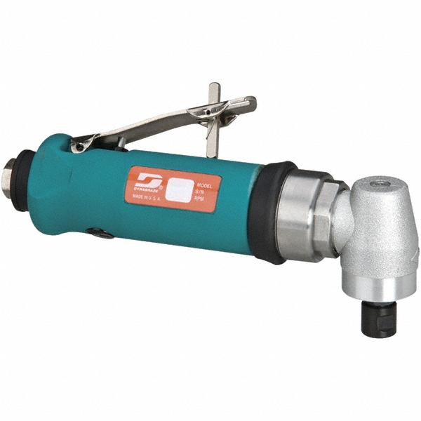Air Angle Grinder: 18,000 RPM - 41 CFM, 1/4" Inlet, Rear Exhaust