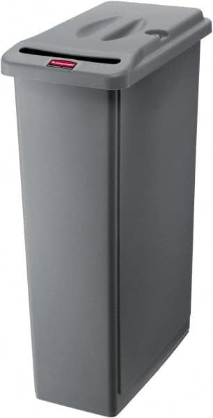 Rubbermaid FG9W1500LGRAY 23 Gal Rectangle Gray Confidential Document Container 