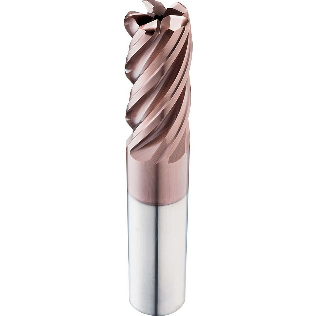 Supermill SM5F500-090 Carbide Corner Radius End Mill - 1/2, 5 Flute, AlCrN Coated, 0.090 Radius