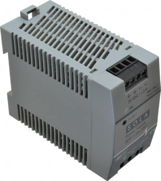 Sola/Hevi-Duty SDP1-24-100T 100 Watt, 1.30 Amp, 264 VAC, 375 VDC Input, 24 to 28 VDC Output, DIN Rail Power Supply 