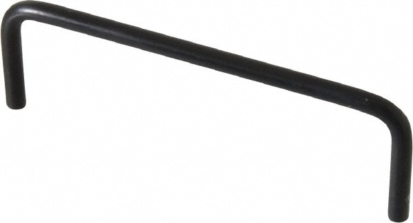 4-40 Internal Thread, 5/32" Handle Diam, Black Anodized Aluminum Drawer Pull