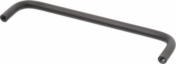 10-32 Internal Thread, 5/16" Handle Diam, Black Anodized Aluminum Drawer Pull