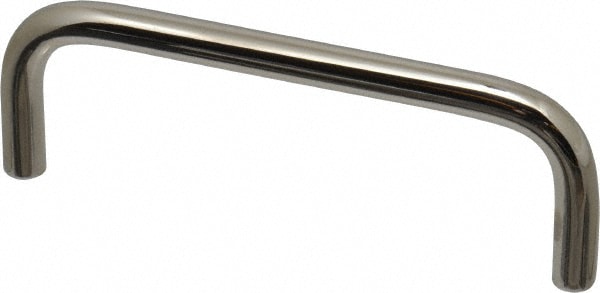 10-32 Internal Thread, 5/16" Handle Diam, Nickel Plated Brass Drawer Pull