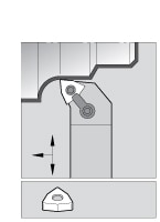 Kennametal 1096358 LH MWLN -5° Negative Rake Indexable Turning Toolholder Image