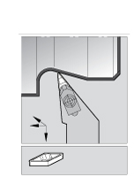 Kennametal 1097120 Indexable Profiling Toolholder: External, -5 &deg; Lead Angle Image