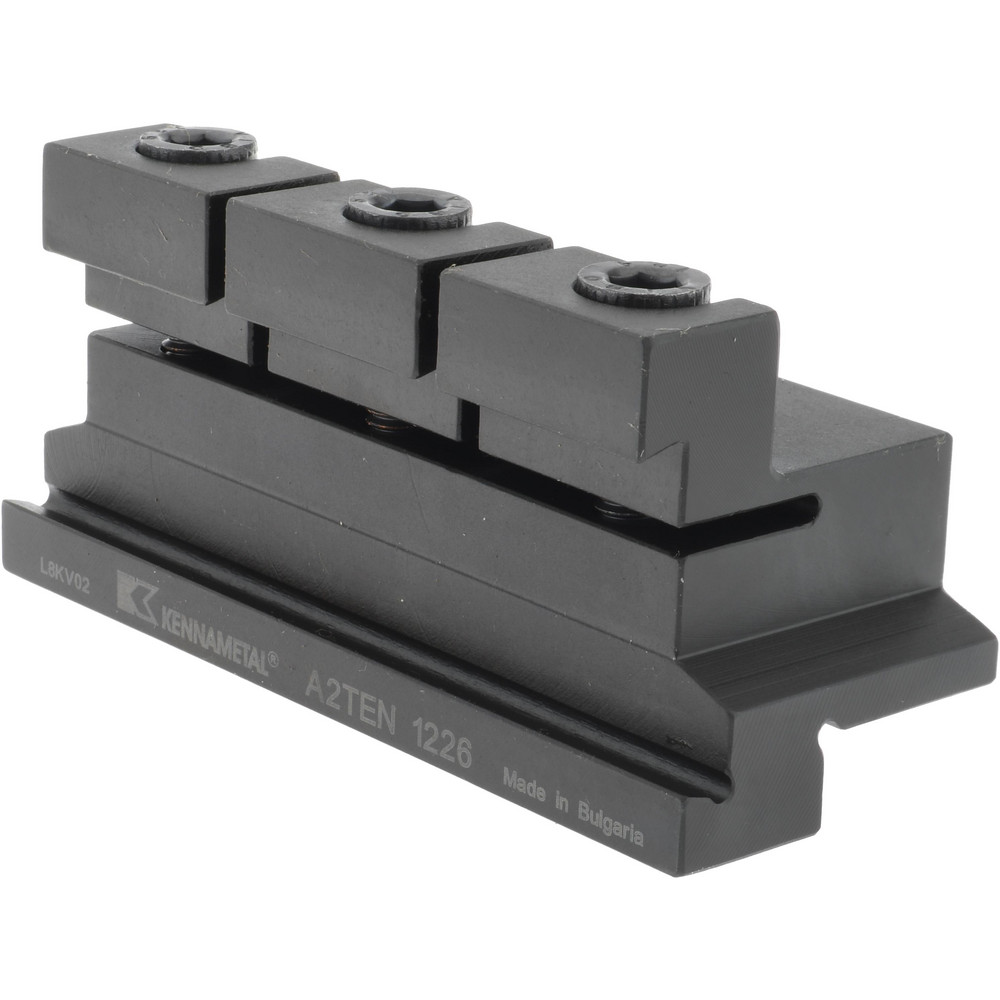 Tool Block Style A2TEN, 26mm Blade Height, 3.39" OAL, 1.57"& OAH, Indexable Cutoff Blade Tool Block