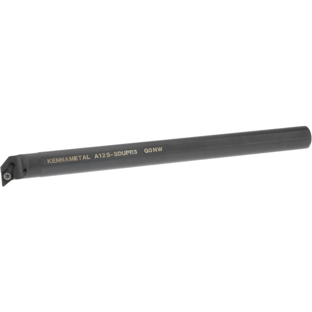 Indexable Boring Bar: A12SSDUPR3, 24.89 mm Min Bore Dia, Right Hand Cut, 3/4" Shank Dia, -3 ° Lead Angle, Steel
