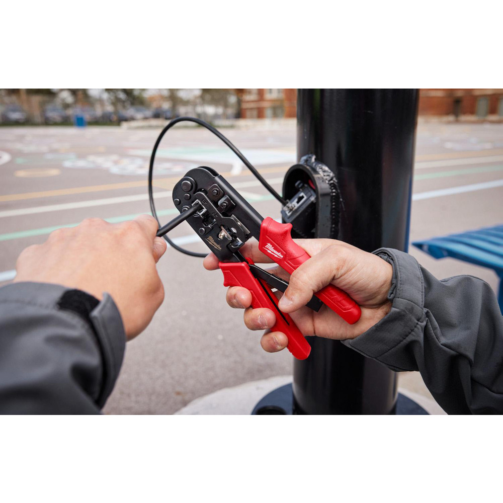 みー Milwaukee Tool - Ratcheting Modular Crimper & Stripper, Straight