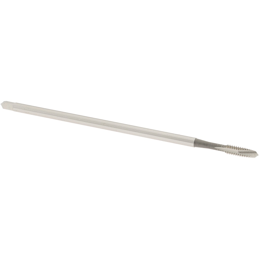 Extension Tap: 6-32, 2 Flutes, H3, Bright/Uncoated, High Speed Steel, Spiral Point