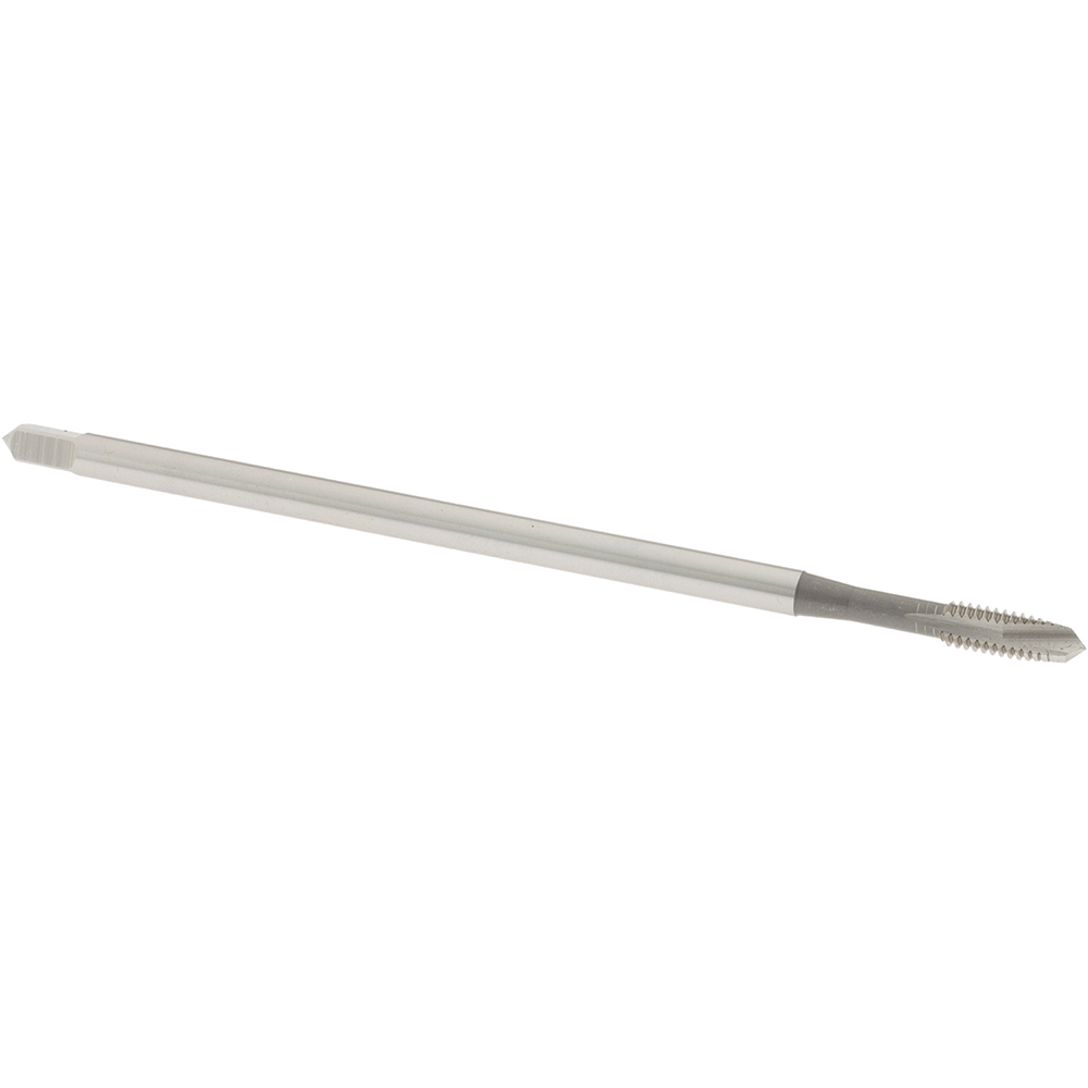 Extension Tap: 8-32, 2 Flutes, H3, Bright/Uncoated, High Speed Steel, Spiral Point