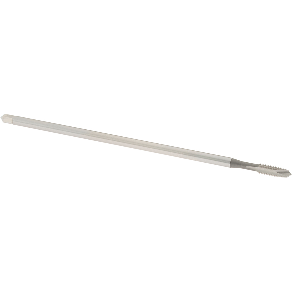 Extension Tap: 10-32, 2 Flutes, H3, Bright/Uncoated, High Speed Steel, Spiral Point